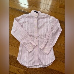 Girls Essex Long Sleeve Cotton Button down Shirt size 8